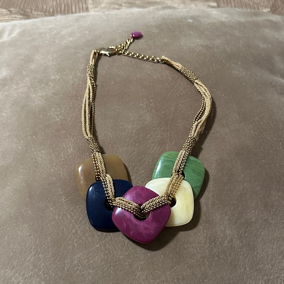 NWOT Chico's Geometric Necklace - Picture 6 of 9